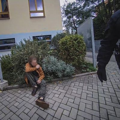 cyklista po nehodě cyklista po nehodě